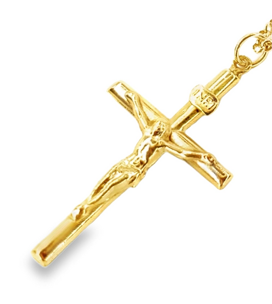 Women’s 9ct Yellow Gold Crucifix -2.1g