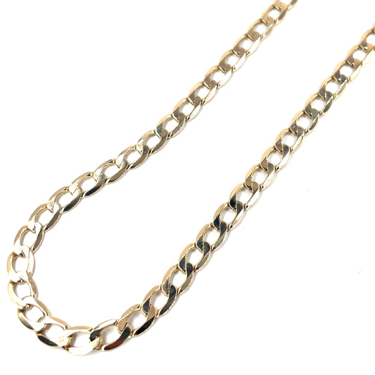 Men’s 9ct Yellow Gold Curb Chain - 33g 20”