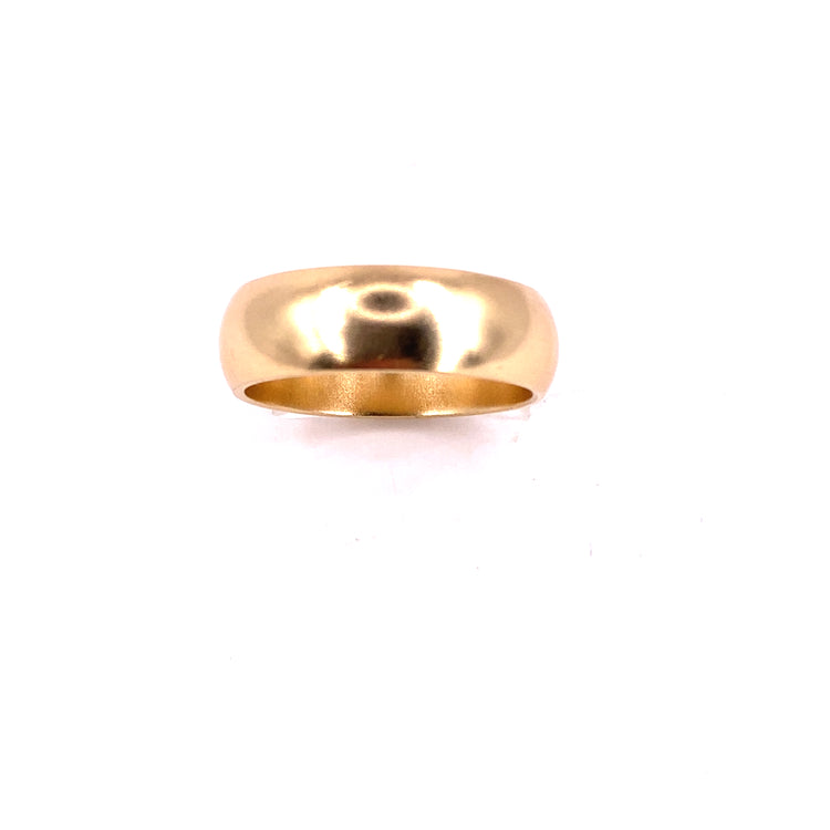 Men’s 9ct Yellow Gold Wedding band - 8.3G Resizable