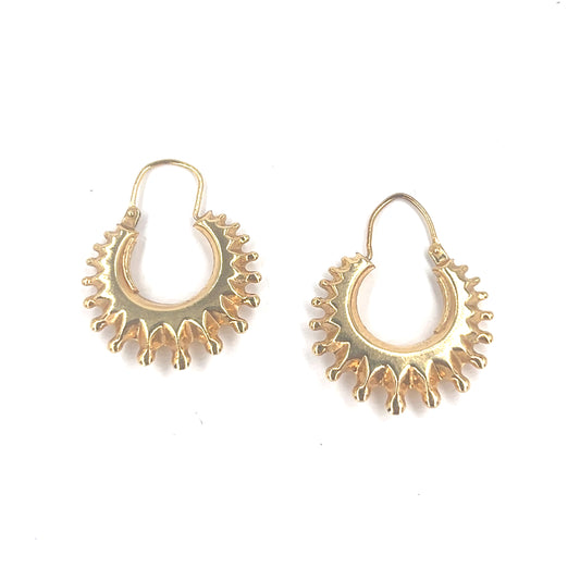 Children’s 9ct Yellow Gold Creole Hoop Earrings - 1.5g