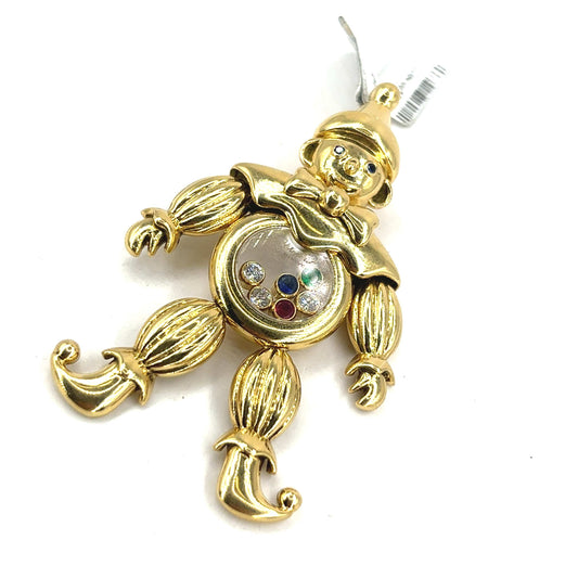 Women’s 18ct Yellow Gold Diamond Chopard Clown Pendant