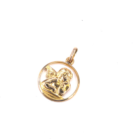 Women’s 9ct Yellow Gold Cherubim Pendant - 2g