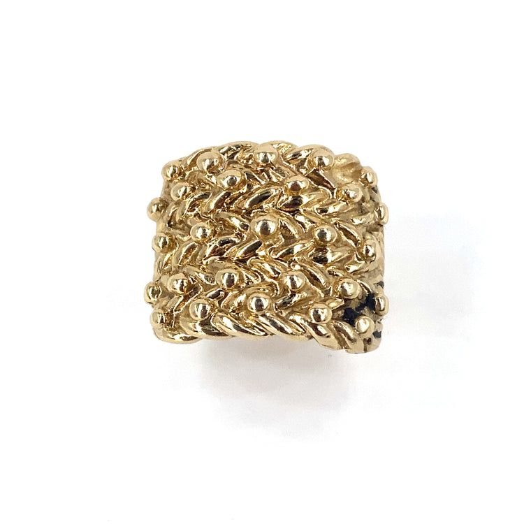 Men’s 9ct Yellow Gold Keeper Ring - 21.5g