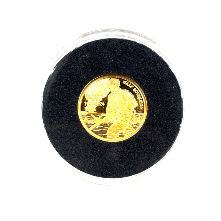 22ct VE Day 80th Anniversary Gold Proof Half Sovereign - 4g