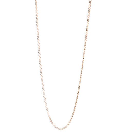 Women’s 9ct Yellow Gold Fine Curb Chain - 22” 3g