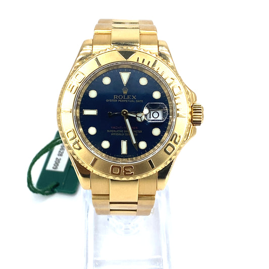 Men's 18ct Yellow Gold Rolex Yacht-Master Oyster Perpetual Date