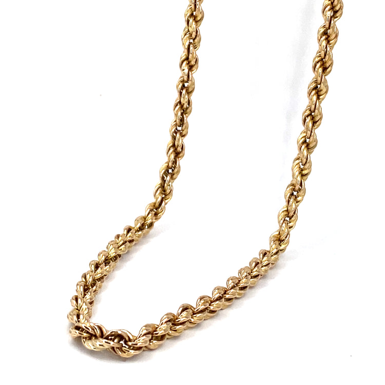 Men’s 9ct Yellow Gold Rope Chain