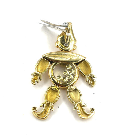 Women’s 18ct Yellow Gold Diamond Chopard Clown Pendant