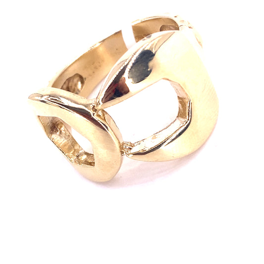 Men’s 9ct Spanner Ring - XL 18.7g