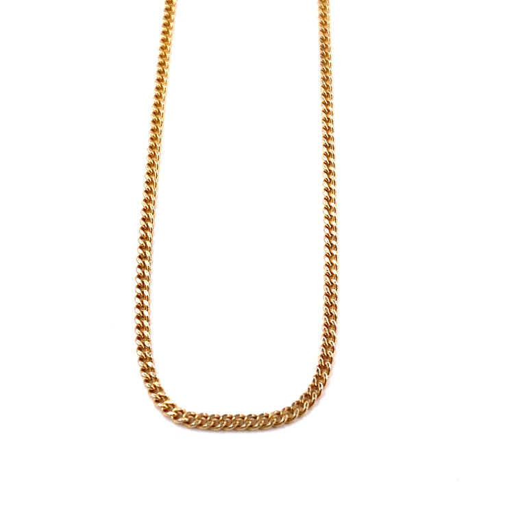 Women’s 9ct Yellow Gold Fine Curb Chain - 2.2g