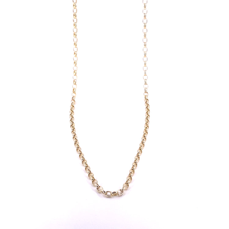 Unisex 9ct Yellow Gold Belcher Chain- 32” 13.1g