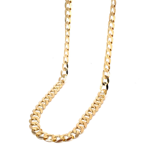 Men’s 9ct Yellow Gold Curb Chain - 14.1g 20”