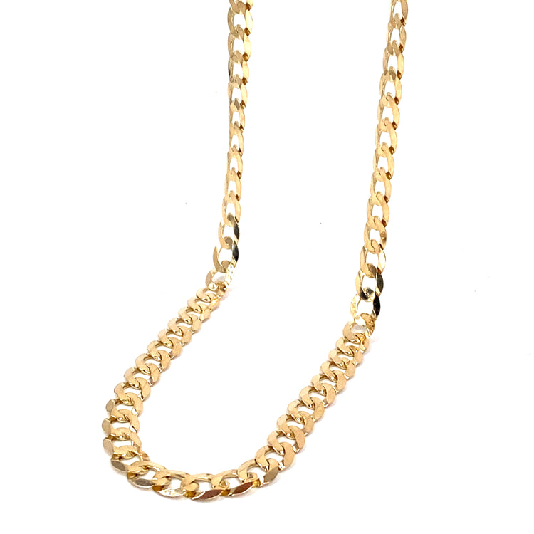 Men’s 9ct Yellow Gold Curb Chain - 14.1g 20”