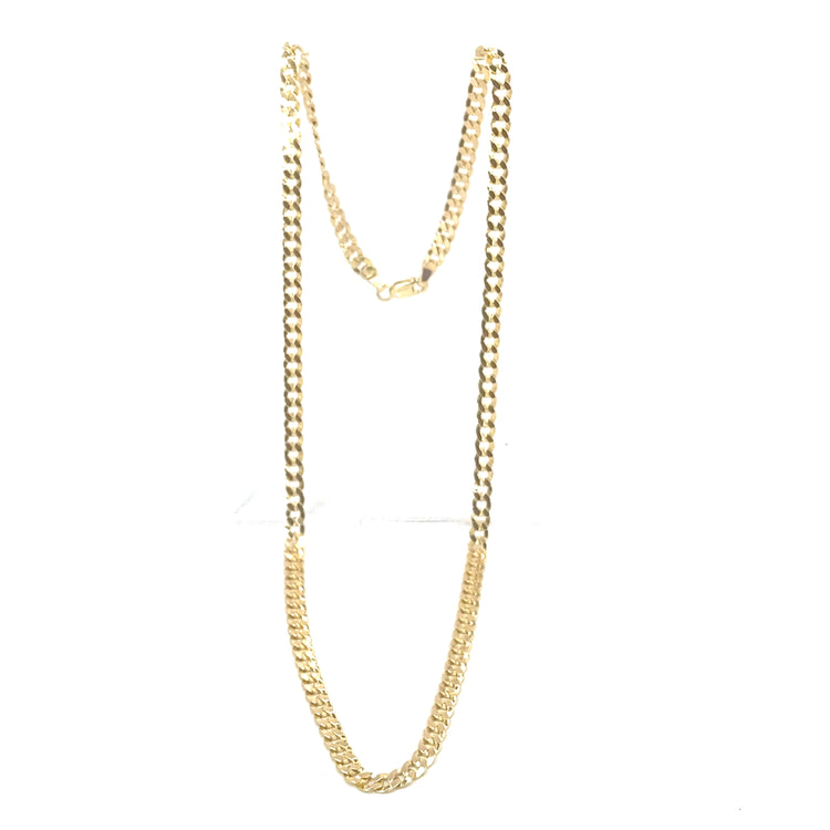 Women’s 9ct Yellow Gold Short Curb Chain - 17”