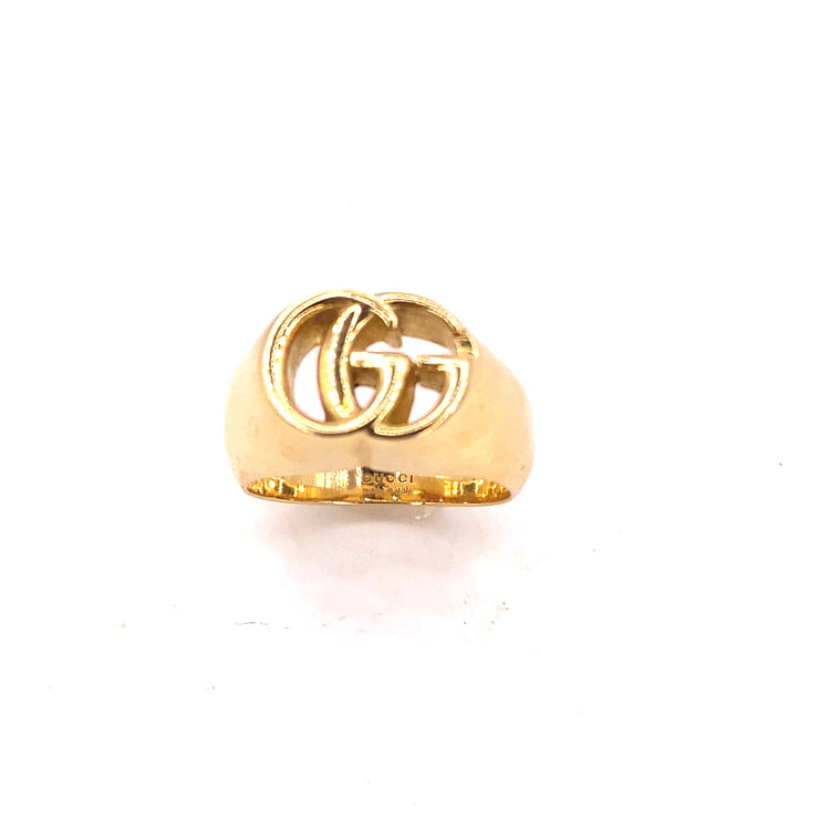 Unisex 18ct Yellow Gold Gucci Ring -12g