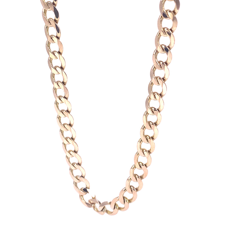 Men’s 9ct Yellow Gold Curb Chain - 16.5g 20”