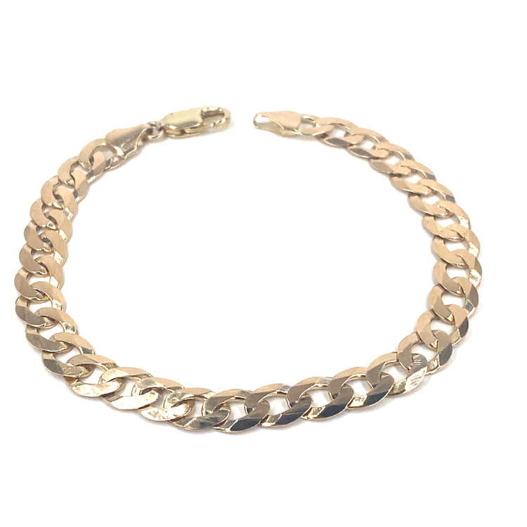 Men’s 9ct Yellow Gold Curb Bracelet - 10.5g