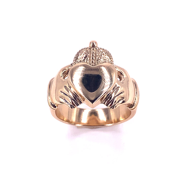 Men’s 9ct Yellow Gold Claddagh Ring -18.2g