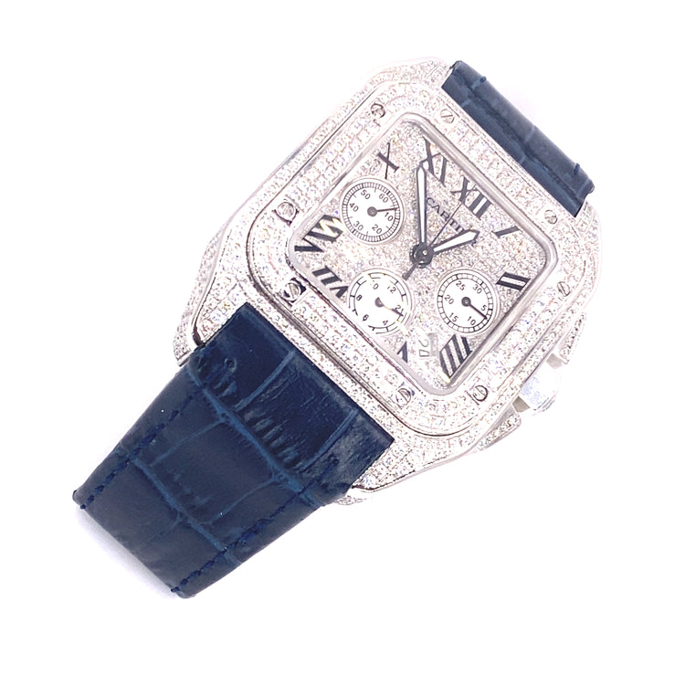 Cartier Santos 100 XL Diamond Watch