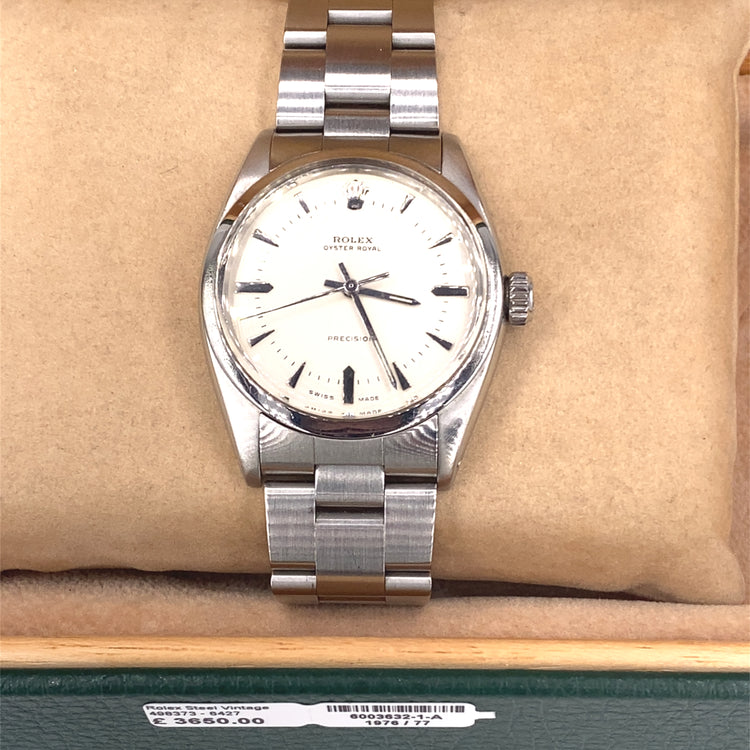 Men’s Stainless Steel Vintage Rolex Watch