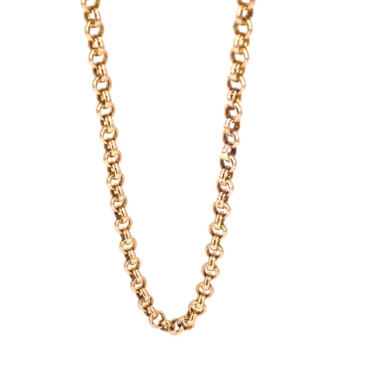 Men’s 9ct Yellow Gold Hollow Belcher Chain - 9g