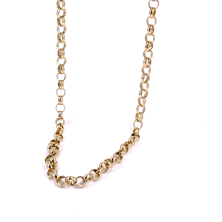 Women’s 9ct Yellow Gold Belcher Chain - 48” 26g