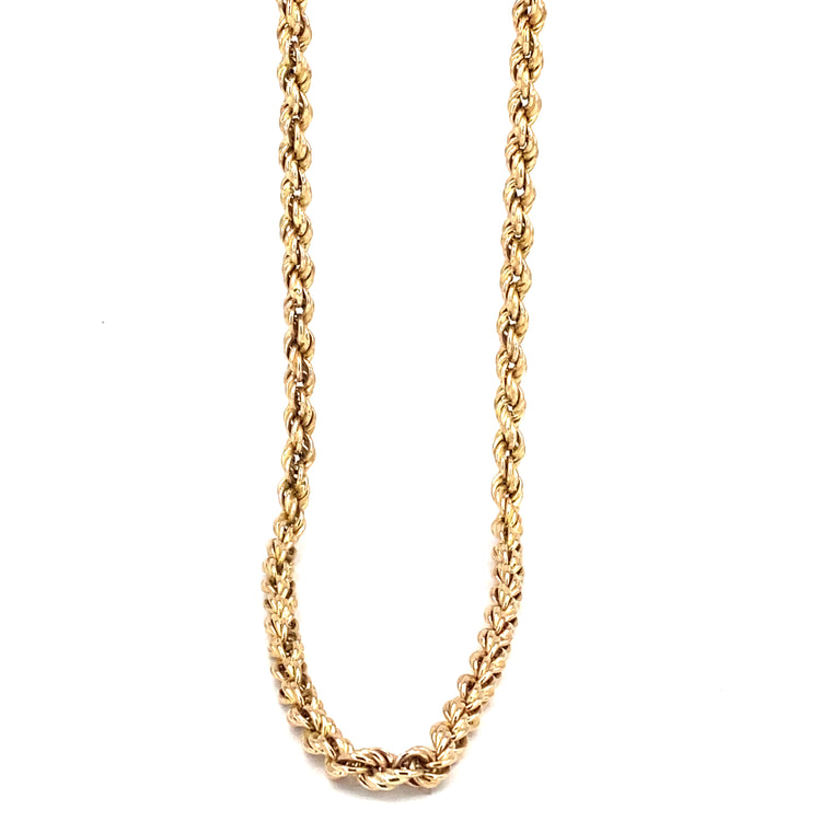 Men’s 9ct Yellow Gold Rope Chain