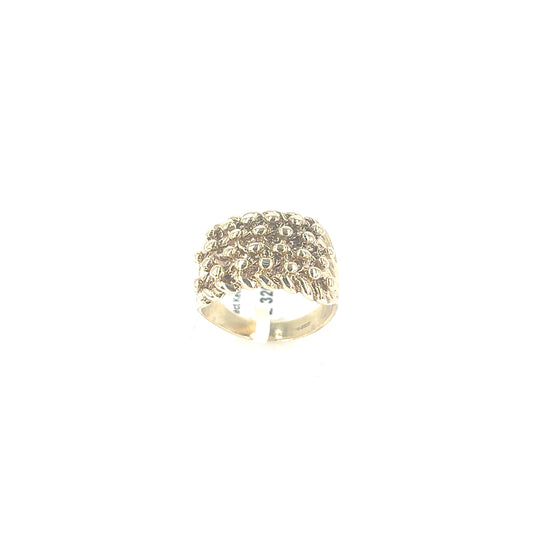 Men’s 9ct Yellow Gold Keeper Ring -6.4g