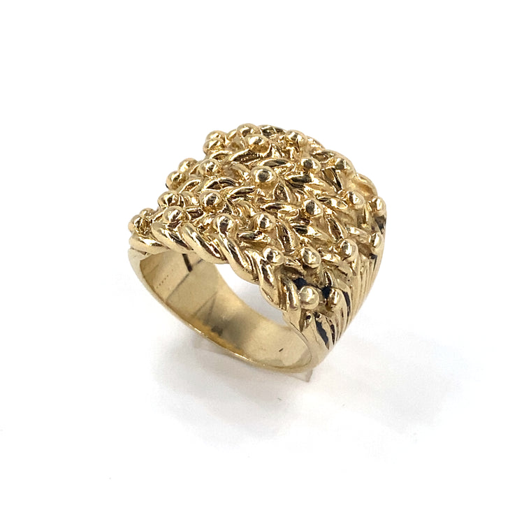 Men’s 9ct Yellow Gold Keeper Ring - 21.5g