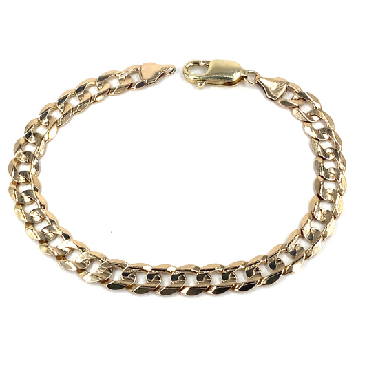 Men’s 9ct Yellow Gold Curb Bracelet - 10g