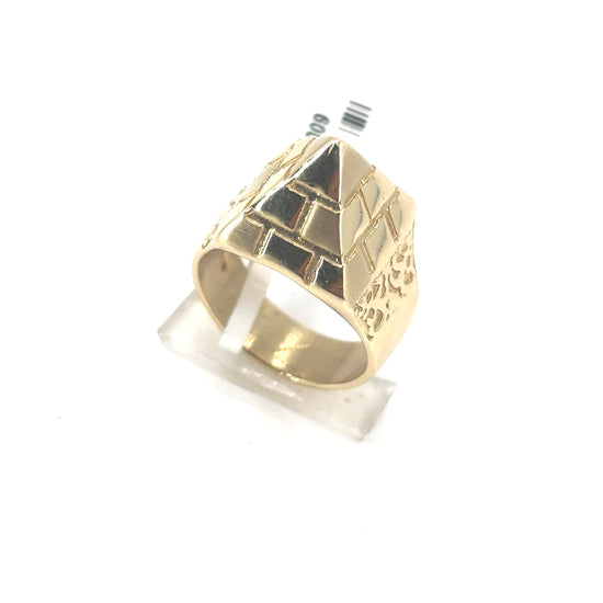 Children’s 9ct Yellow Gold Pyramid Ring - 9.9g - Hyman’s Jewellers