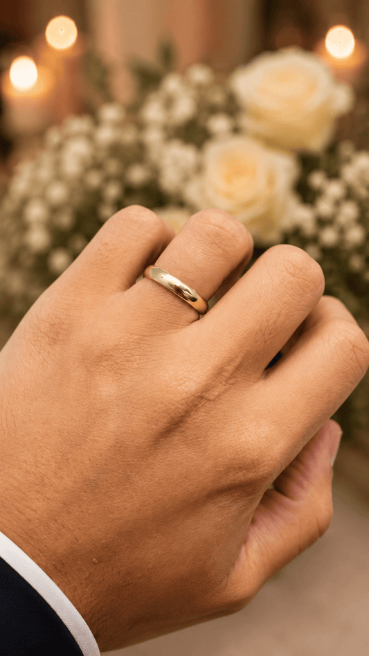 Classic 9CT Yellow Gold Band Ring - Hyman’s Jewellers