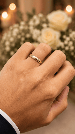 Classic 9CT Yellow Gold Band Ring - Hyman’s Jewellers