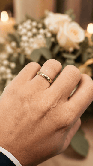 Classic 9CT Yellow Gold Band Ring - Hyman’s Jewellers