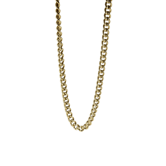 Classic 9CT Yellow Gold Cuban Link Chain Necklace - Hyman’s Jewellers