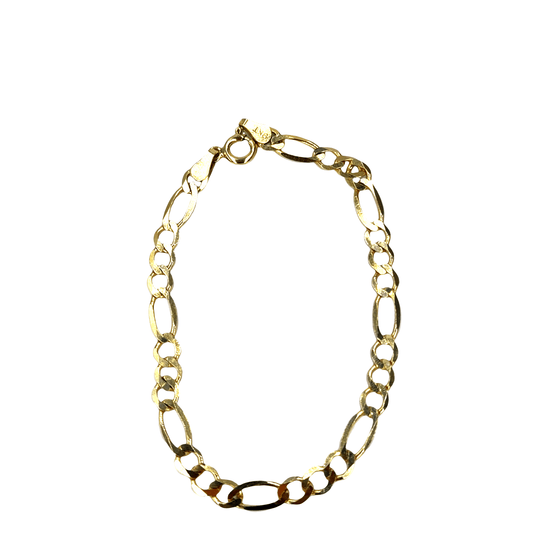 Classic 9CT Yellow Gold Figaro Bracelet 2.9g - Hyman’s Jewellers