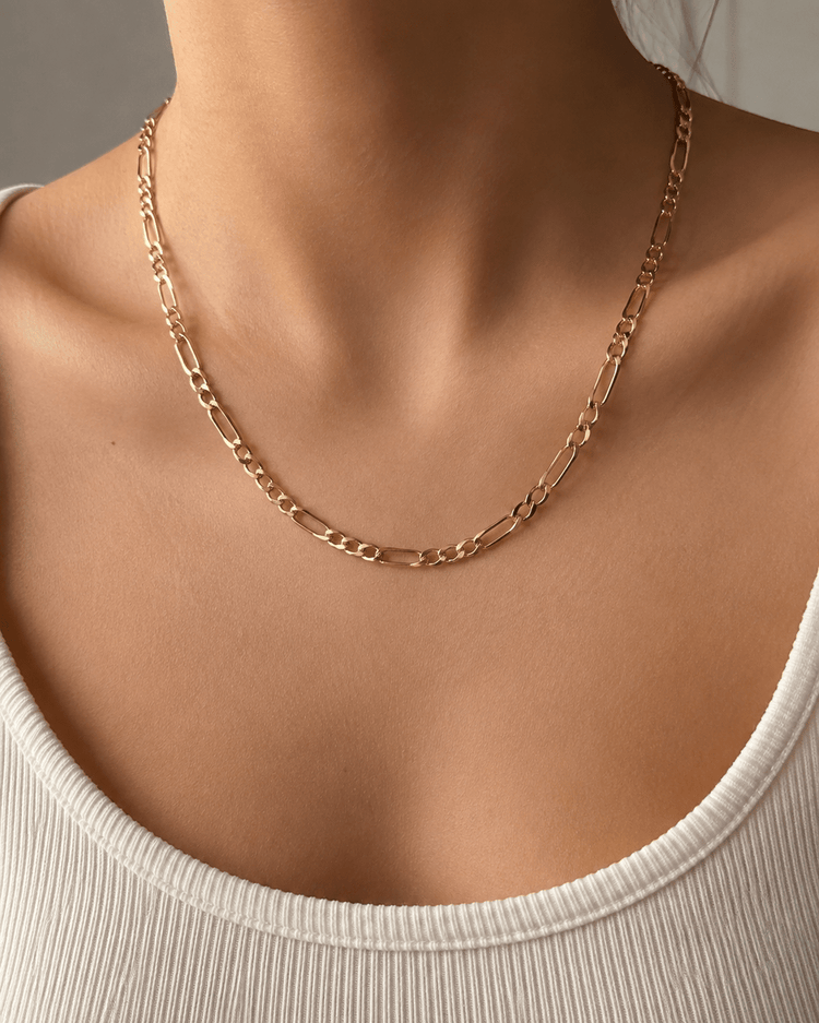 Classic 9CT Yellow Gold Figaro Link Chain Necklace 8.6g - Hyman’s Jewellers