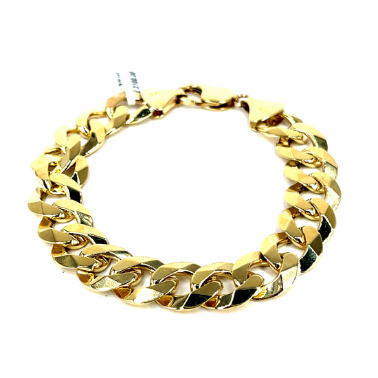 Classic Yellow Gold Curb Chain Bracelet 39.4g - Hyman’s Jewellers