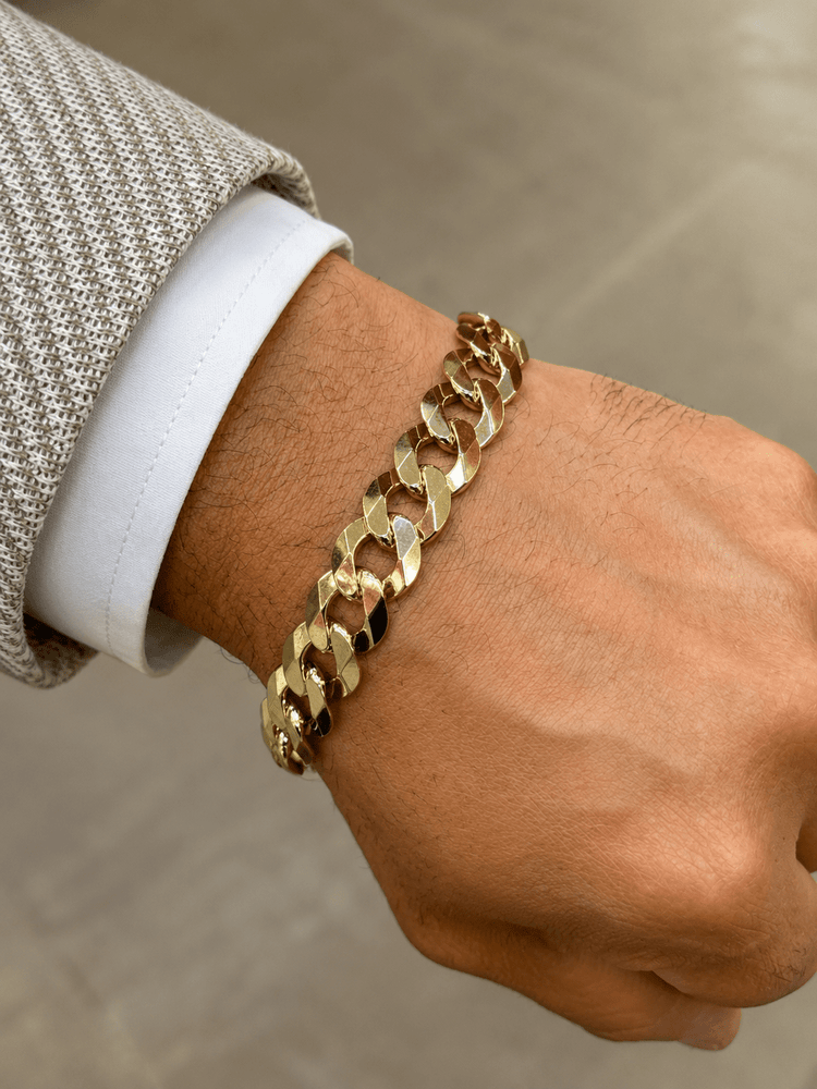 Classic Yellow Gold Curb Chain Bracelet 39.4g - Hyman’s Jewellers