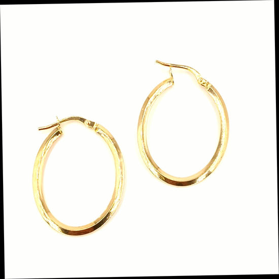 Classic Yellow Gold Hoop Earrings - Hyman’s Jewellers