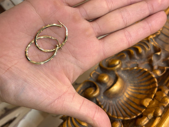 Classic Yellow Gold Hoop Earrings - Hyman’s Jewellers