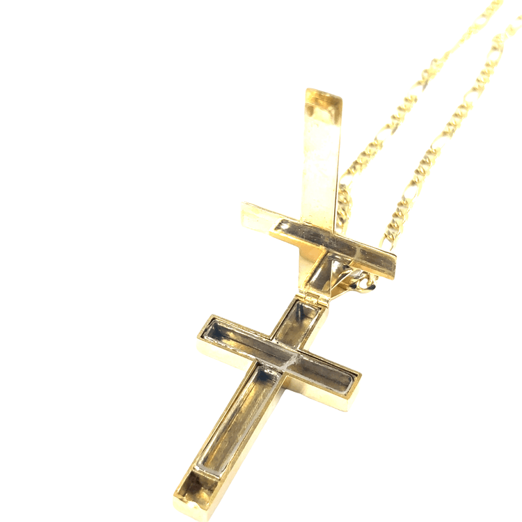 Classic Yellow Gold Mourning Cross - Hyman’s Jewellers