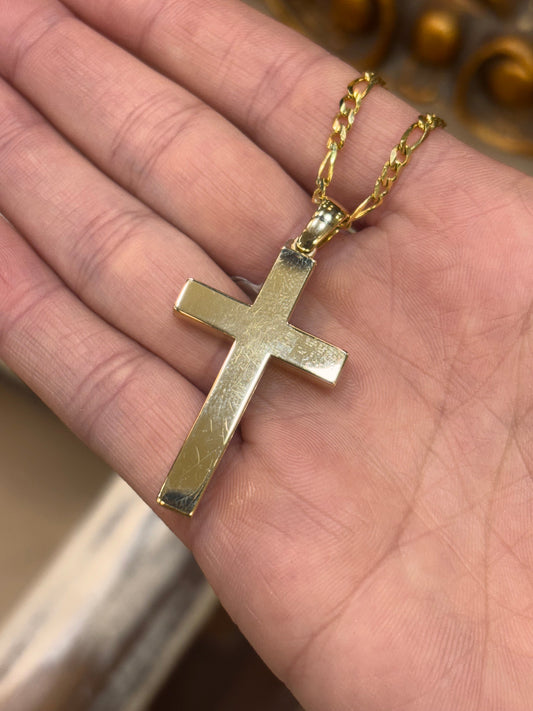 Classic Yellow Gold Mourning Cross - Hyman’s Jewellers