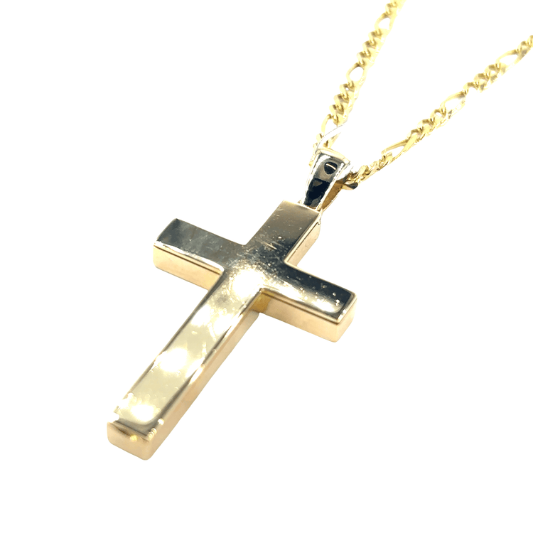 Classic Yellow Gold Mourning Cross - Hyman’s Jewellers