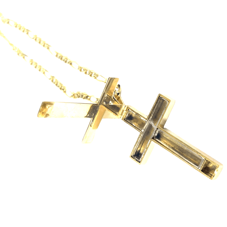 Classic Yellow Gold Mourning Cross - Hyman’s Jewellers