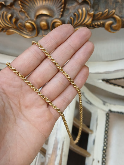 Classic Yellow Gold Rope Chain Necklace - 18" 5.7g - Hyman’s Jewellers