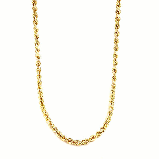 Classic Yellow Gold Rope Chain Necklace - 18" 5.7g - Hyman’s Jewellers