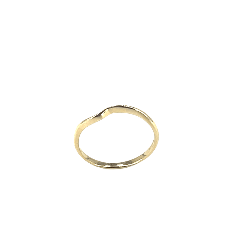 Contoured 9ct Yellow Gold Band Ring 1.1g - Hyman’s Jewellers