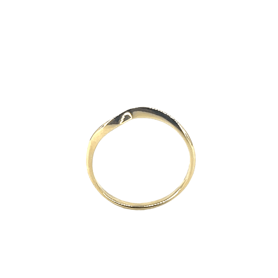 Contoured 9ct Yellow Gold Band Ring 1.1g - Hyman’s Jewellers