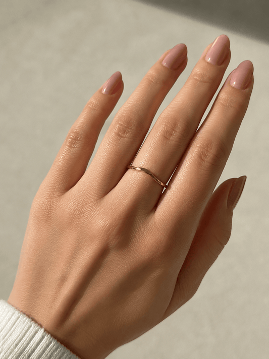 Contoured 9ct Yellow Gold Band Ring 1.1g - Hyman’s Jewellers